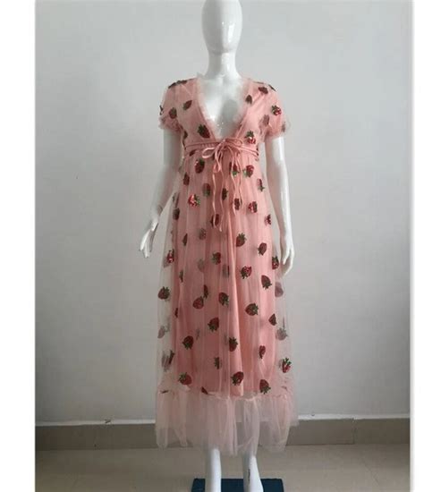 Cute Strawberry Dress Girl Woman Strawberry Tulle Dress Etsy