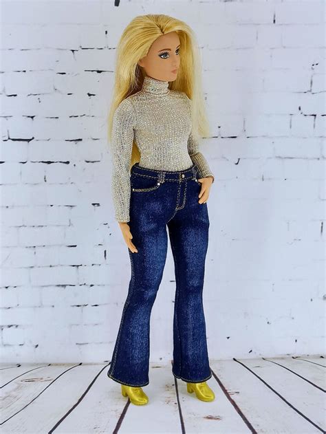 Barbie Kleidung Barbie Jeans Jeans Hose Für Barbie Puppe Etsy