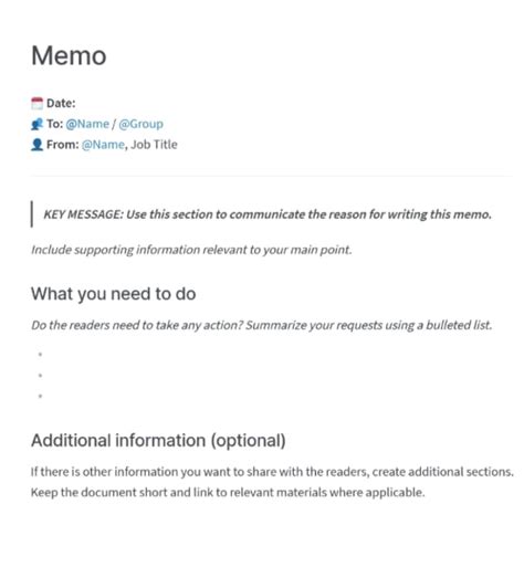 Business Memo Templates for Clear Communication