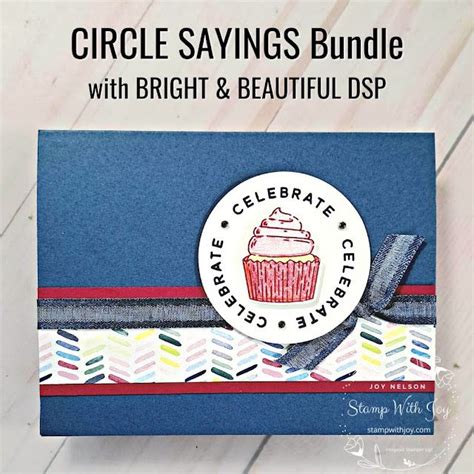 Circle Sayings Cupcake 2023 2024 Annual Catalog Stamping With