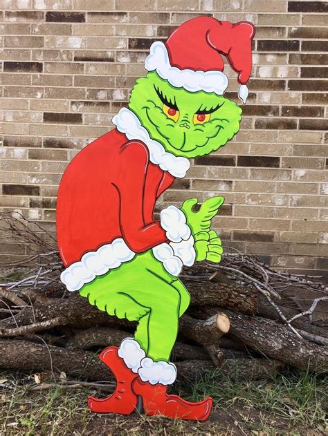 Grinch Stealing The Christmas Lights Cindy Lou Who Max The Reindeer Yard Art Decor Bundle Of 3