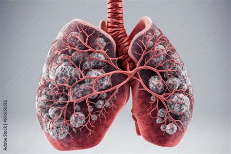 Human Lungs Isolated Anatomical Medical Biological Illness Lung Cancer