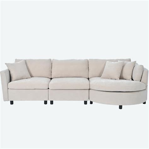 Latitude Run Three Indoor Cushioned Combination Sofas With Three