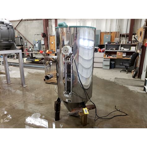 Used Cu Ft Una Dyn Lb Solid Cone Stainless Hopper Loader Vacuum