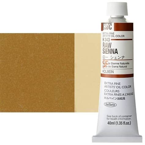 Holbein Extra Fine Artists Oil Color 40 Ml Tube Raw Sienna Em 2024