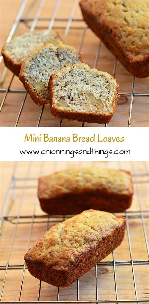 Mini Banana Bread Loaves Recipe Banana Bread Loaf Mini Bread