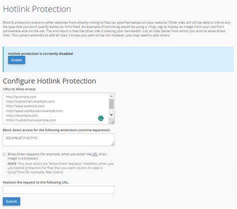 How To Enable Hotlink Protection In CPanel