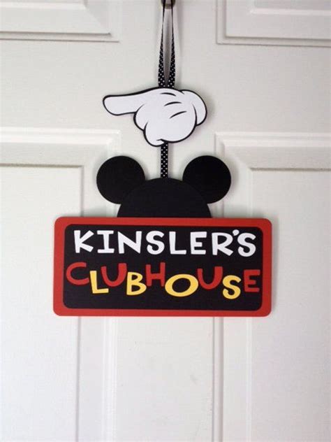 Mickey Mouse Clubhouse Sign Mickey Mouse Birthday - Etsy | Mickey mouse ...