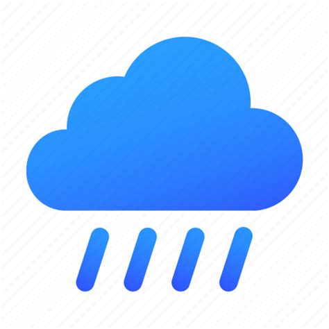 Cloud Rain Rainy Weather Icon Download On Iconfinder