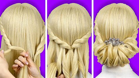 Stylish Hairstyles For A Gorgeous Look 5 Minute Genius Hair Hacks For Girls Youtube