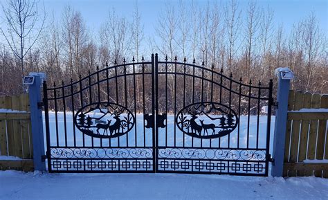 New Driveway Wrought Iron Ornamental Entrance Gate Ft Ft Ft