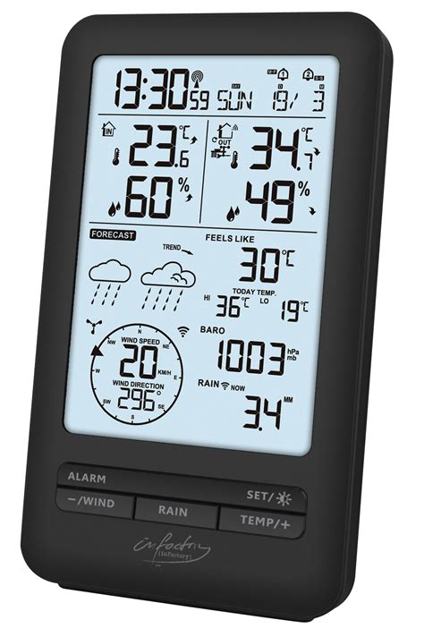 Infactory Funk Wetterstation Fws Mit Profi Au Ensensor