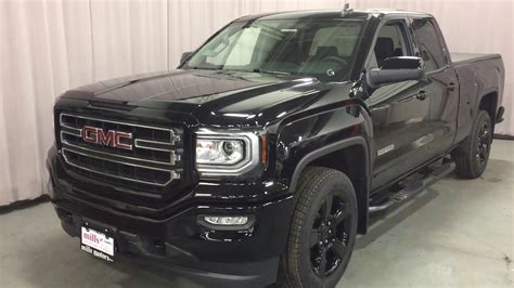 2018 GMC Sierra 1500 4WD SLE Double Cab Elevation 20 Inch Wheels Black