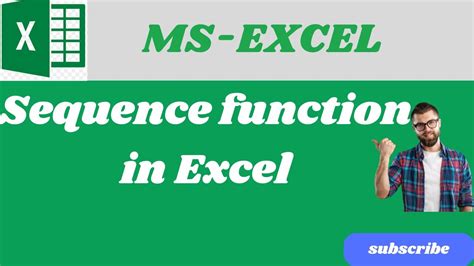 Sequence Function In Excel YouTube