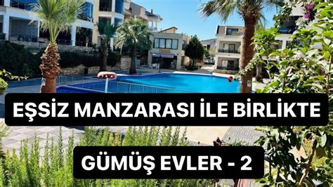 LÜKS SİTE TURU DİDİM GÜMÜŞ EVLER 2 DE SATILIK DENİZ MANZARALI VE