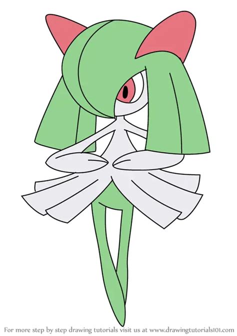 Learn How To Draw Kirlia From Pokemon Pokemon Step By Step Drawing Tutorials