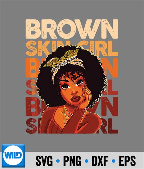 Juneteenth Brown Skin Svg Juneth Brown Skin African Girl Woman Black