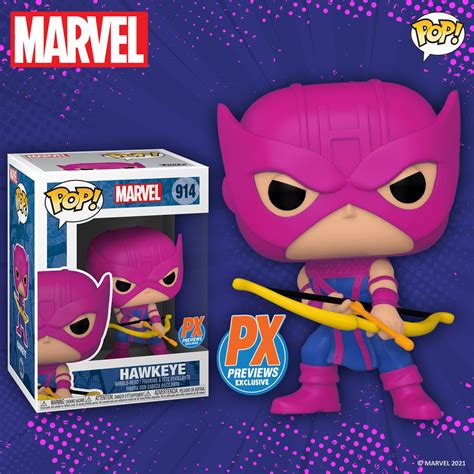 Marvel Classic Hawkeye Funko Pop Vinyl Figure Previews Exclusive