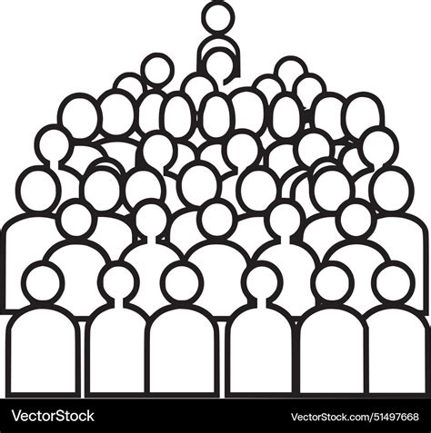 Crowd icon Royalty Free Vector Image - VectorStock