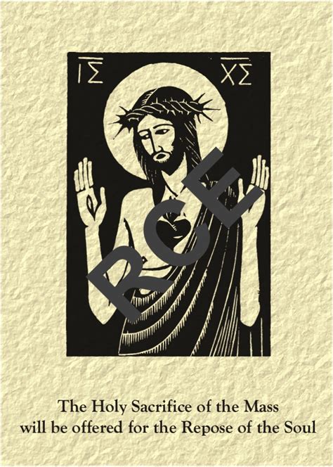 Rce Mass Card For The Dead The Abbey Shop