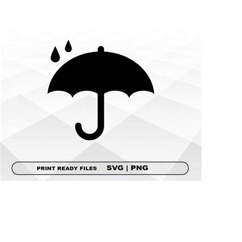 Umbrella SVG and PNG Files Clipart, Umbrella Print SVG, Digi - Inspire ...