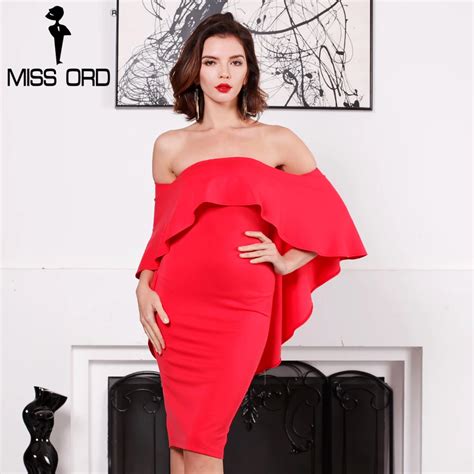 Buy Missord 2018 Sexy Slash Neck Strapless Ruffles