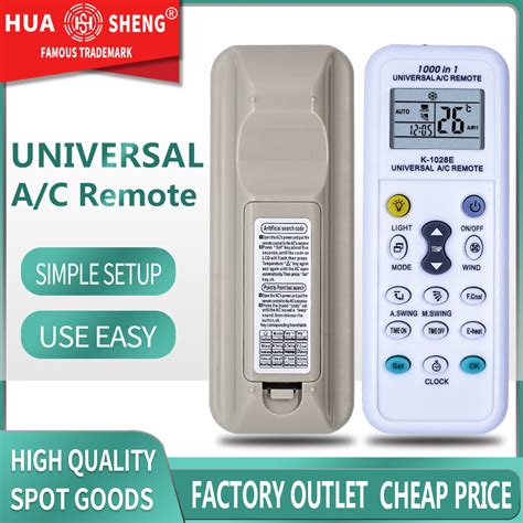 K 1028E Universal Ac Remote Control Codes List Universal A C Remote