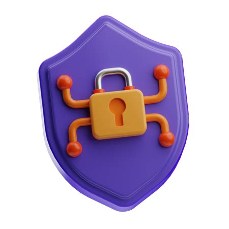 Shield Lock D Illustrations Free In Png Blend Gltf Iconscout