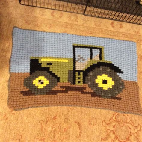 Bobble Stitch John Deere Tractor Blanket Bobble Stitch Stitch