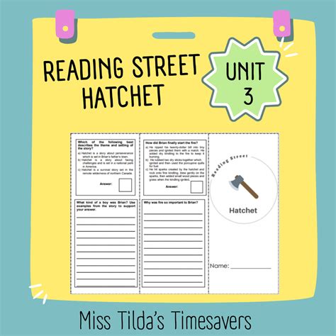 Hatchet 6th Grade Reading Street Made By Teachers