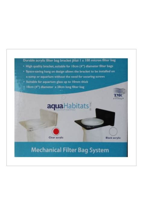 Tmc Aquahabitats Mechanical Filter Bag System Clear Acrylic