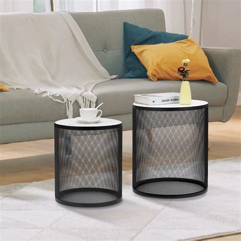 Amazon Kevinplus Modern Nesting Side Table End Table Set Of For