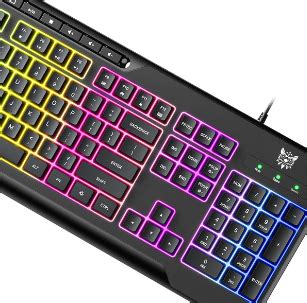 Onikuma G Matte Black Wired Gaming Keyboard With Rgb Backlit Matte