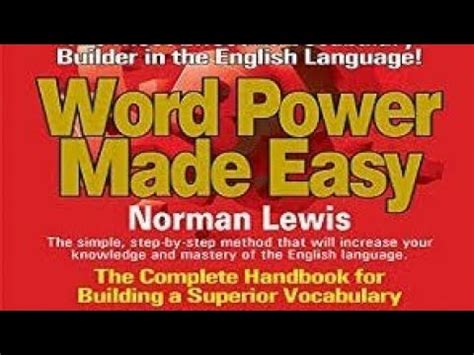 Word Power Made Easy Norman Lewis Session 4 YouTube