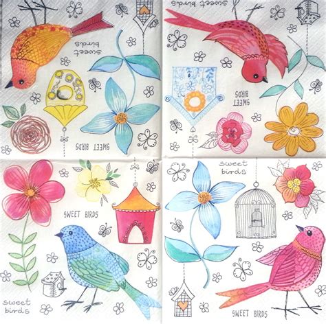 X Single Vintage Table Paper Napkins For Decoupage Lunch Decopatch