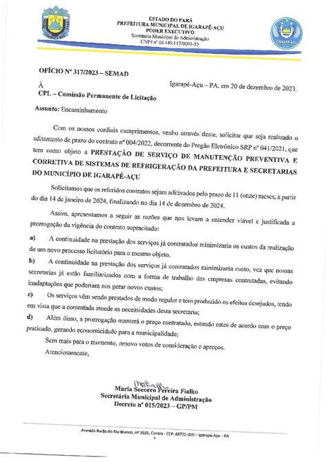 Justificativa Termo Aditivo Do Contrato N