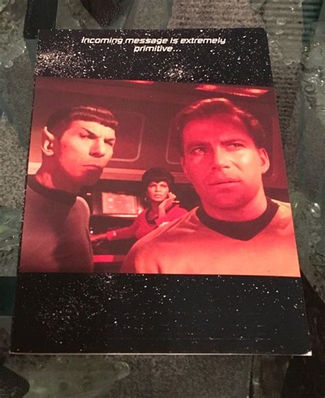 1987 Original Star Trek Greeting Card Birthday Card Spock Kirk