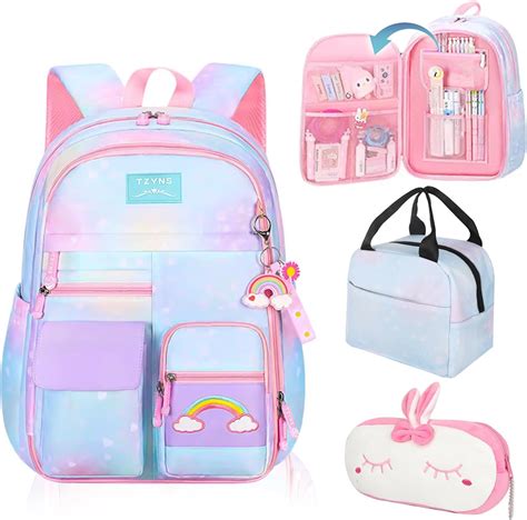 Amazon EYRXK Mochila De Arco Iris Estrellado Kawaii Mochila