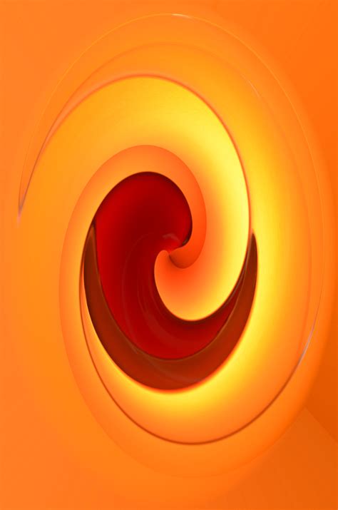 Orange Red And Yellow Swirl Digital Art Free Image Download