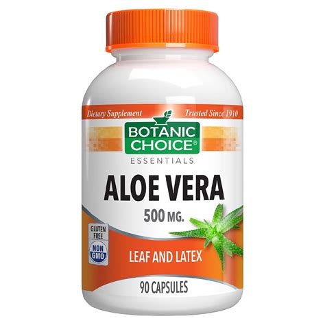 Botanic Choice Aloe Vera 500 Mg Herbal Supplement Capsules Walgreens