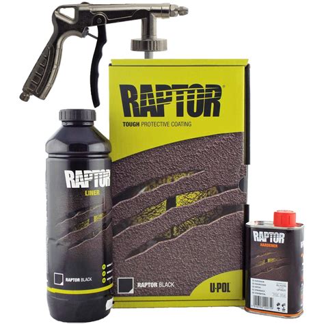 Raptor U Pol Tintable Bottle Gun Kit K Tough Coating Liner