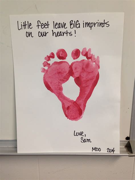 Valentines Crafts With Footprints This Easy Valentine Footprint Craft