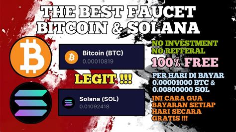 THE BEST FAUCET BITCOIN SOLANA INSTAND WHITDRAW KE FAUCETPAY MINING