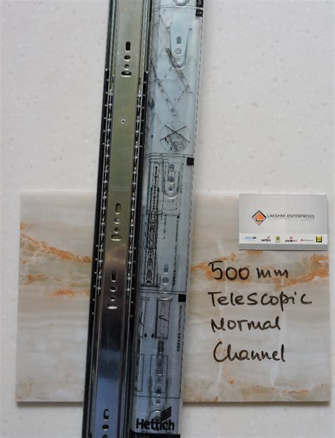 Zinc Self Closing Telescopic Normal Channel Mm Hettich For Drowers