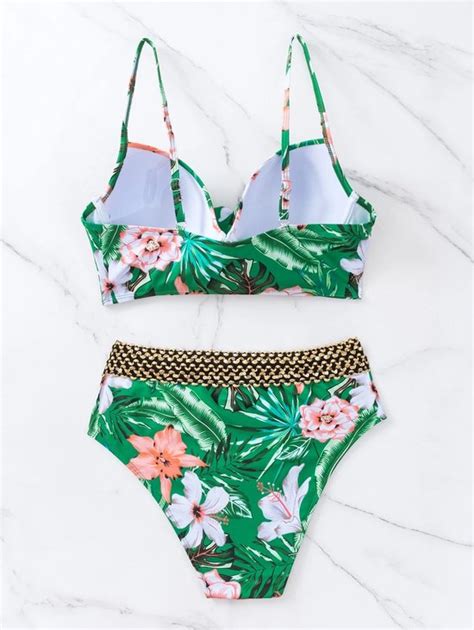 Stijlvolle Delig Bikini Set Voor Vrouwen Met Hoog Broekje