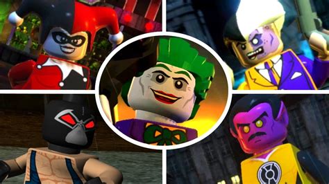 Lego Batman Dc Super Heroes All Villain Boss Fights Unlocking