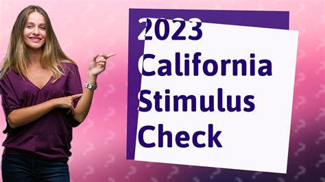 Who Qualifies For Stimulus Check 2023 California YouTube