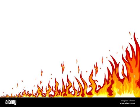 Fire Clipart Border Transparent