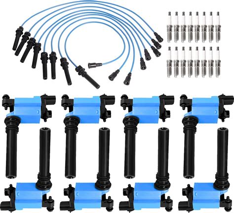 Amazon Ena Set Of Blue Ignition Coil Pack With Spark Plug And