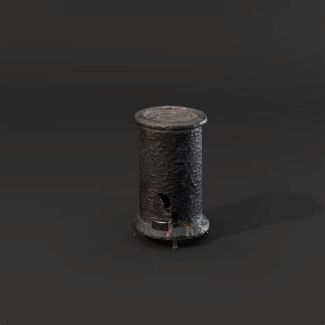 Iron Furnace Map Games Low Poly Games Cast Iron Stove Game Engine Eevee Game Assets